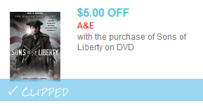 Sons of LIberty DVD coupon