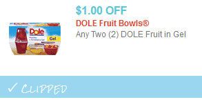 dole fruit cup in gel coupon
