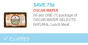 oscar mayer selects coupon