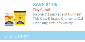 tidy cat litter coupon