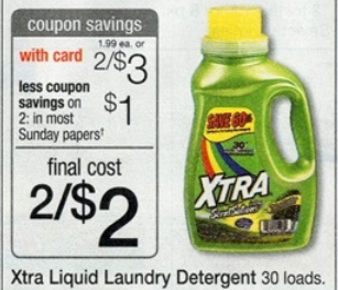 xtra detergent coupon