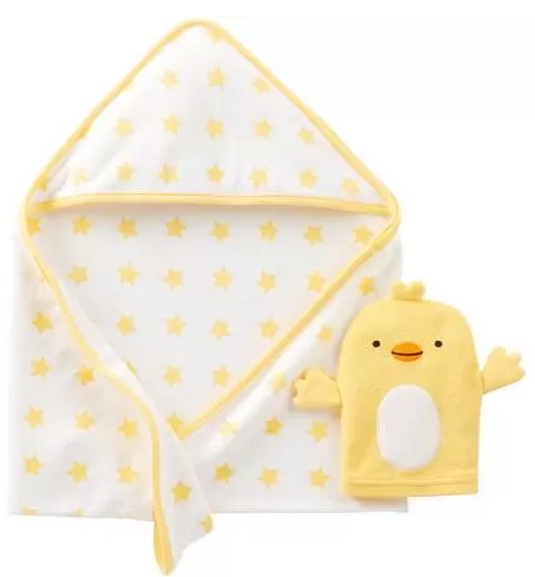 carters baby towel set