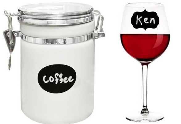 chalkboard labels