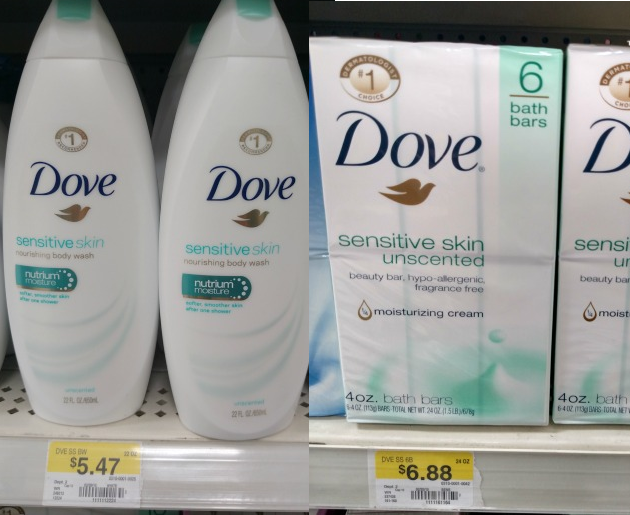 dove body care at walmart