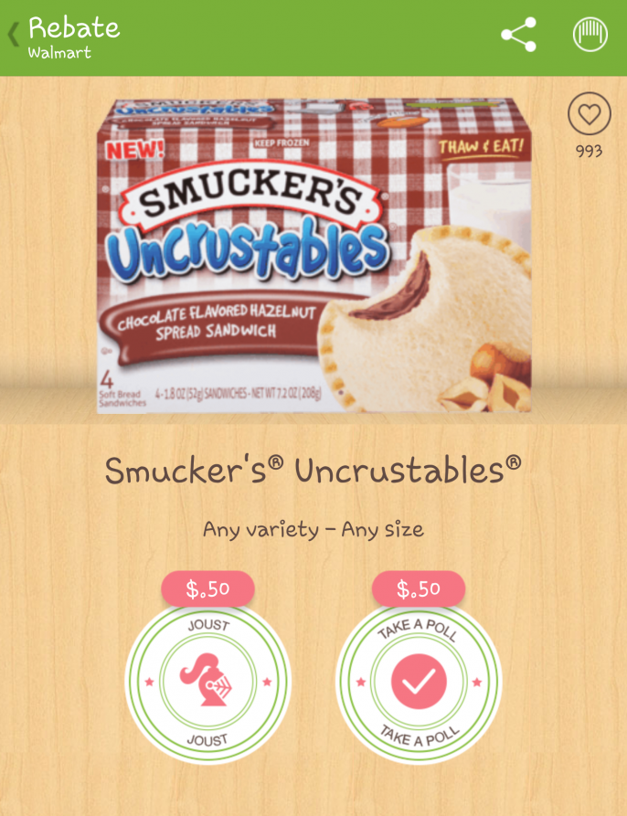 Smuckers Uncrustables Ibotta