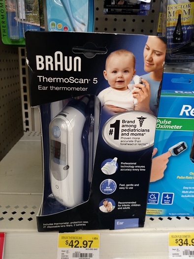 braun ear thermometer walmart