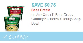 bear creek coupon