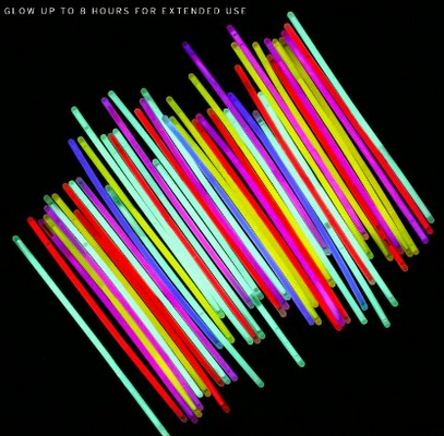 neon in glow sticks