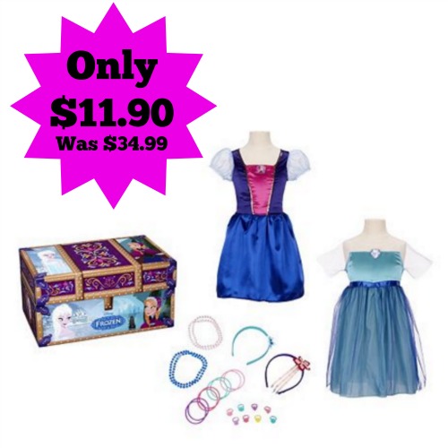 Disney Frozen Elsa & Anna Travel Trunk Dress-Up Set