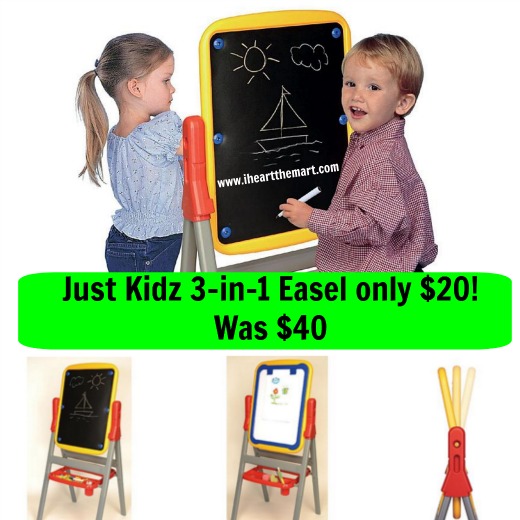 Just Kidz 3-in-1 Easel $20 iheartthemart.com