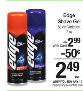 edge shave gel kroger