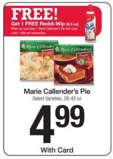 marie Callenders kroger