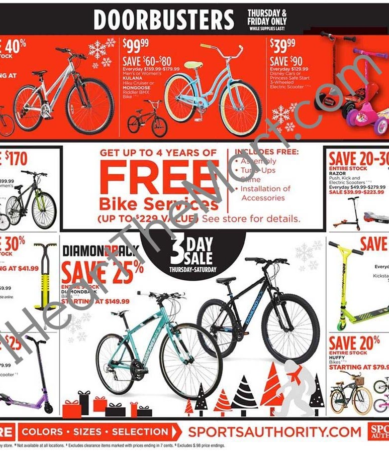 sports authority bikes
