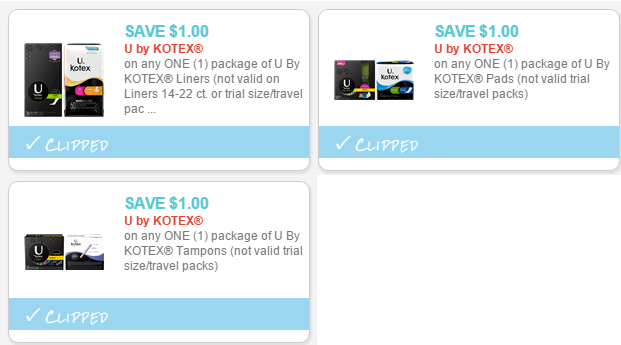 kotex coupons