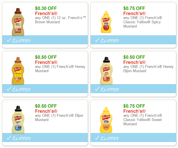 mustard coupons