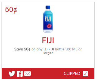 fiji water coupon