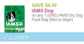Iams puppy food sales coupons