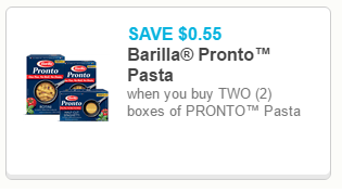 Barilla Pronto coupon