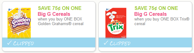 cereal coupons