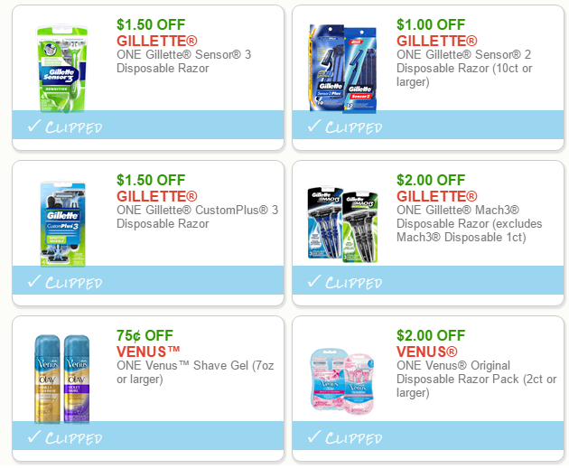 gillette coupon
