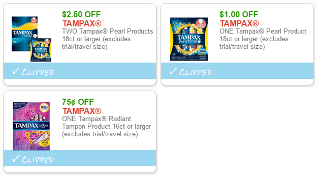 tampax coupon