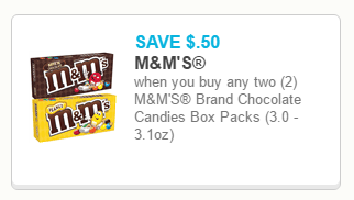 M&Ms coupon