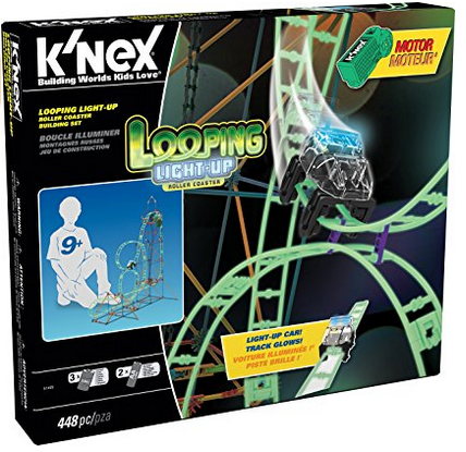 knex looping light up roller coaster