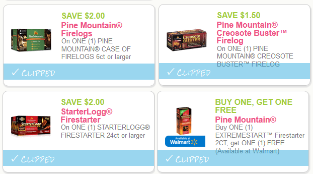 Rare Pine Mountain Fire Starter Log Coupons Walmart Deals
