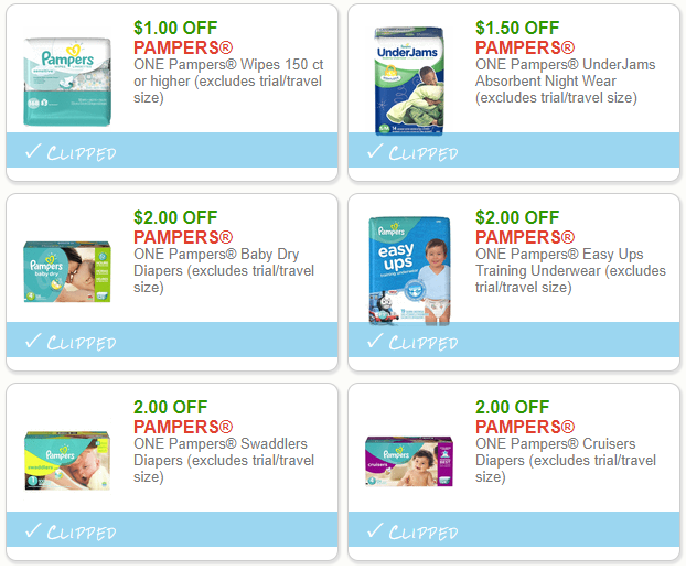 coupons for pampers and wipes