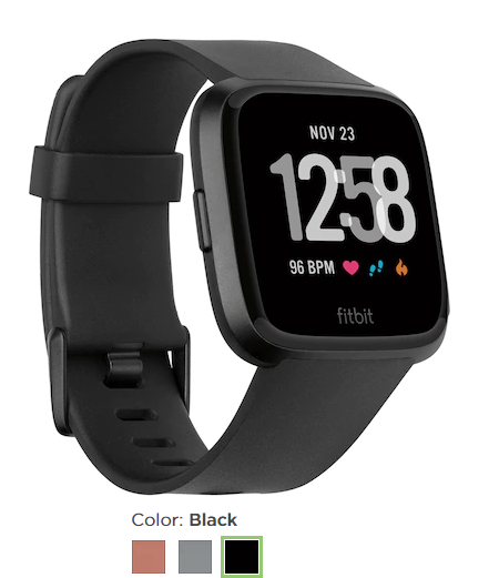 fitbit versa smartwatch kohls
