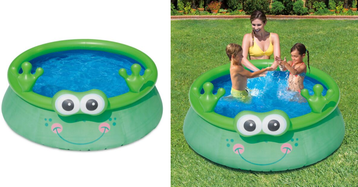 frog inflatable pool
