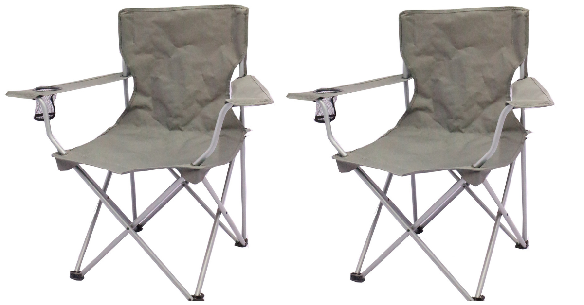 Walmart Ozark Trail Quad Folding Camping Chair 2pk