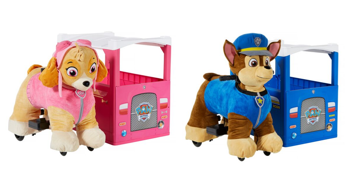 walmart paw patrol plush ride on